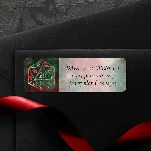 RPG Dice | XMAS Fantasy Tabletop PnP Gamer Custom