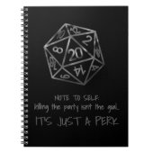 RPG-DM-Spaß | Fantasie Das Party zu töten ist ein Notizblock (Vorderseite)