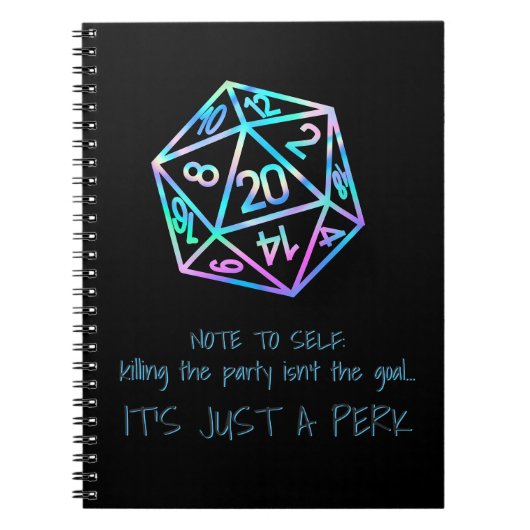 RPG-DM-Spaß | Holo Tötet das Party ist ein Perk Notizblock (Vorderseite)