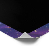 RPG Dragon | Nebula Fantasy Tabletop Gamer Dice Poster (Ecke)