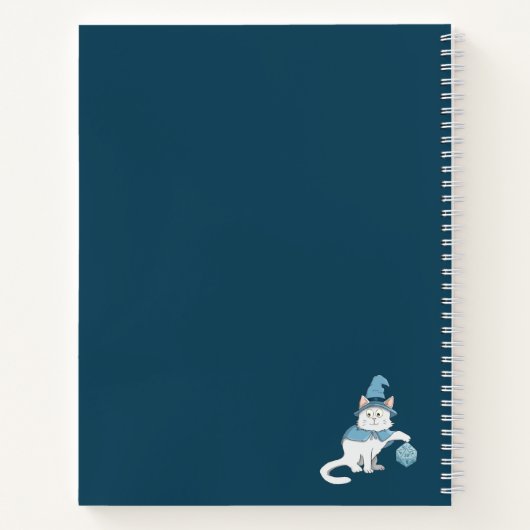 Rpg Dungeon Mewster Cat Notizblock (Rückseite)