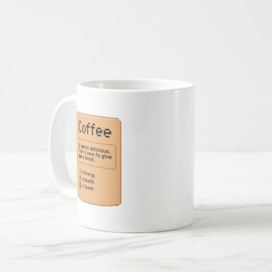 RPG-Element für coffee Pixel Kaffeetasse (Vorderseite Links)