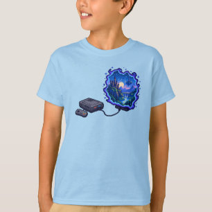 RPG Fantasy Videospielkonsole Portal Kunst T-Shirt