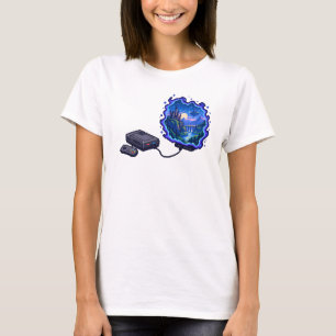 RPG Fantasy Videospielkonsole Portal Kunst T-Shirt