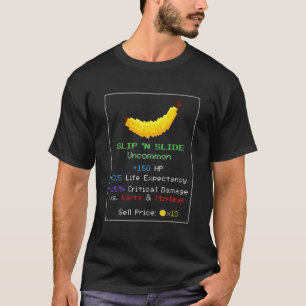 RPG für Bananen, ausrutschen und verschieben, gel T-Shirt