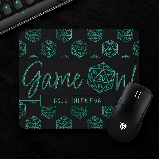RPG-Game | Emerald Fantasy Tabletop Retro Gamer Mousepad