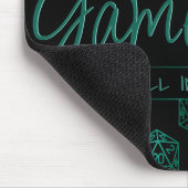 RPG-Game | Emerald Fantasy Tabletop Retro Gamer Mousepad (Ecke)