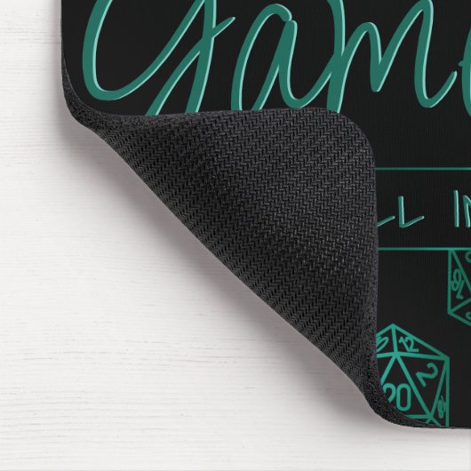 RPG-Game | Emerald Fantasy Tabletop Retro Gamer Mousepad (Ecke)