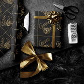 RPG-Game | Gold Retro Tabletop Role Player Diät Geschenkpapier