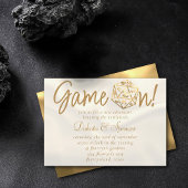 RPG-Game | Gold Tabletop PnP Role Player Dice Einladung