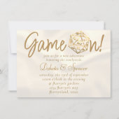 RPG-Game | Gold Tabletop PnP Role Player Dice Einladung (Vorderseite)