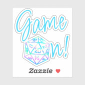 RPG-Game | Holo Fantasy Tabletop Retro Gamer Aufkleber (Blatt)