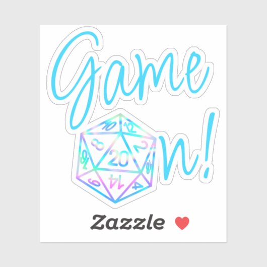 RPG-Game | Holo Fantasy Tabletop Retro Gamer Aufkleber (Blatt)