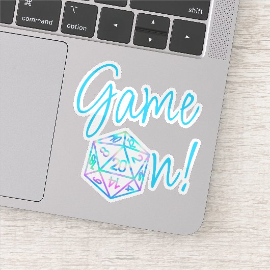 RPG-Game | Holo Fantasy Tabletop Retro Gamer Aufkleber (Detail)