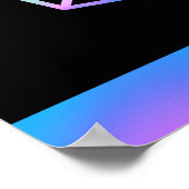 RPG-Game | Holo Fantasy Tabletop Retro Gamer Poster (Ecke)