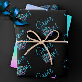 RPG-Game | Holo Retro PnP Tabletop Gamer Dice Geschenkpapier Set