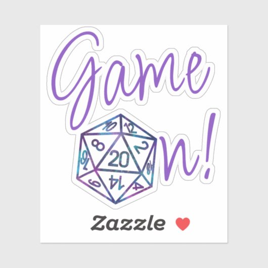 RPG-Game | Nebula Fantasy Tabletop Gamer Dice Aufkleber (Blatt)