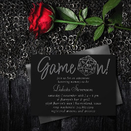 RPG-Game | Old School Tabletop Role Player Dice Einladung