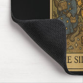 Rpg Gamer Cats Funny Side Quest Tarot Card Nerdy Mousepad (Ecke)