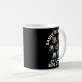Rpg Gamer Cats Side Quest Funny Nerd Adhd Cat Men  Kaffeetasse (VorderseiteRechts)