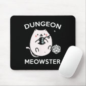 Rpg Gamer Cats Side Quest Funny Nerd D20 Dice Game Mousepad (Mit Mouse)