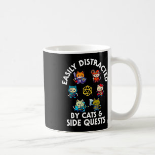 Rpg Gamer Katzen Nebenquestor Lustiger Nerd Adhs K Kaffeetasse