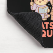 Rpg Gamer Nerdy Cats Side Quest Distracted Tableto Mousepad (Ecke)