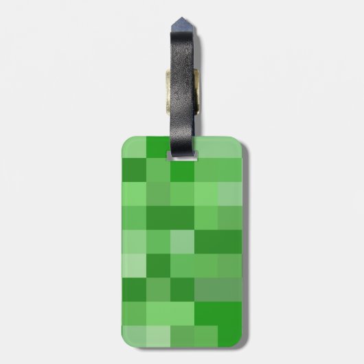 RPG-Gamer-Pixelmuster Gepäckanhänger (Rückseite vertikal)