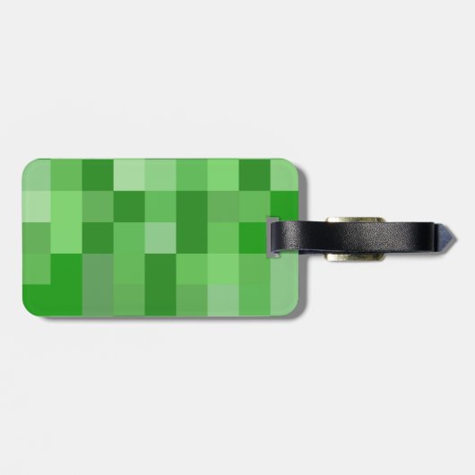 RPG-Gamer-Pixelmuster Gepäckanhänger (Rückseite horizontal)