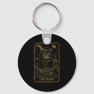 Rpg Gamer The Bard D20 Dice Nerdy Geek Cat Men Wom Schlüsselanhänger