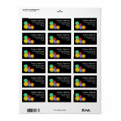 RPG Gaming Dice, Board, Fantasy Games Address Adressaufkleber (Vorne)