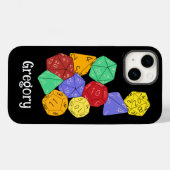 RPG Gaming Dice, Board, Fantasy Games Personalisie Case-Mate iPhone Hülle (Rückseite (Horizontal))