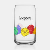 RPG Gaming Dice, Board, Fantasy Games Personalisie Dosenglas (Vorderseite)