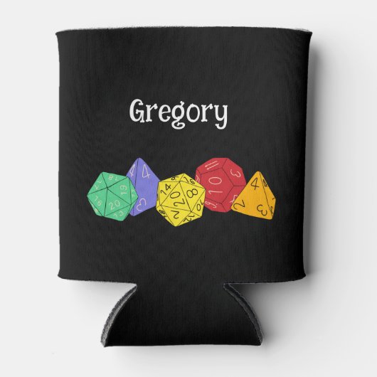 RPG Gaming Dice, Board, Fantasy Games Personalisie Dosenkühler (Vorderseite)