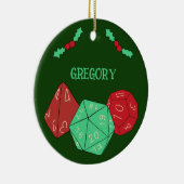 RPG Gaming Dice, Board, Fantasy Games Personalisie Keramik Ornament (Rechts)