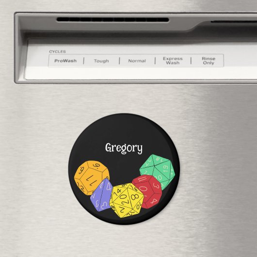 RPG Gaming Dice, Board, Fantasy Games Personalisie Magnet (In Situ (Geschirrspüler))