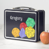 RPG Gaming Dice, Board, Fantasy Games Personalisie Metall Brotdose (Beispiel)