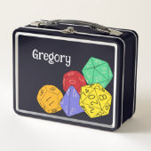 RPG Gaming Dice, Board, Fantasy Games Personalisie Metall Brotdose (Vorderseite)