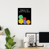 RPG Gaming Dice, Board, Fantasy Games Personalisie Poster (Heimbüro)