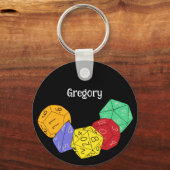 RPG Gaming Dice, Board, Fantasy Games Personalisie Schlüsselanhänger (Vorderseite)