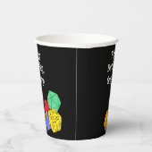 RPG Gaming Dice, Board, Fantasy Games Themed Party Pappbecher (Rechts)