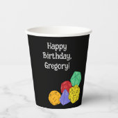 RPG Gaming Dice, Board, Fantasy Games Themed Party Pappbecher (Vorderseite)