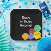 RPG Gaming Dice, Board, Fantasy Games Themed Party Pappteller (Party)