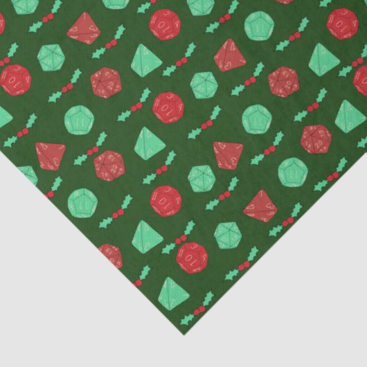 RPG Gaming Dice, Board, Fantasy Games Weihnachten Seidenpapier (Detail)