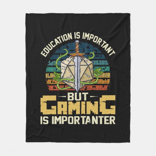 rpg Gaming ist wichtig Fleecedecke (Vorderseite)