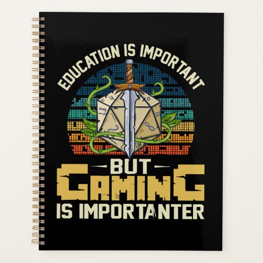 rpg Gaming ist wichtig Planer (Vorderseite)