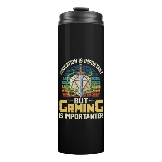 rpg Gaming ist wichtig Thermosbecher (Vorderseite)