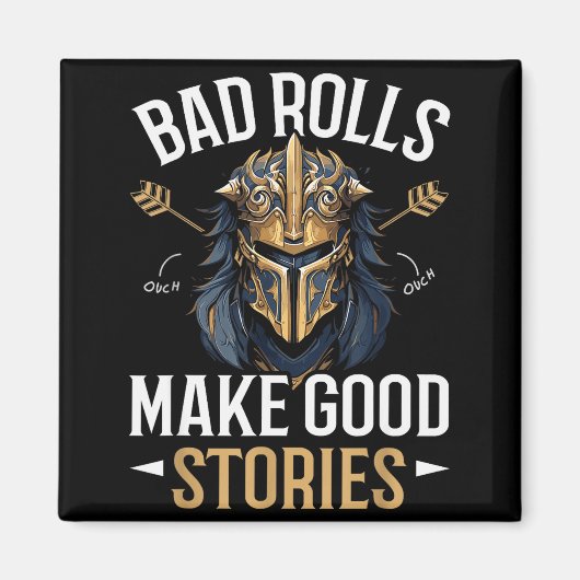 Rpg Gaming Role Playing D20 Tabletop Games Funny R Magnet (Vorne)