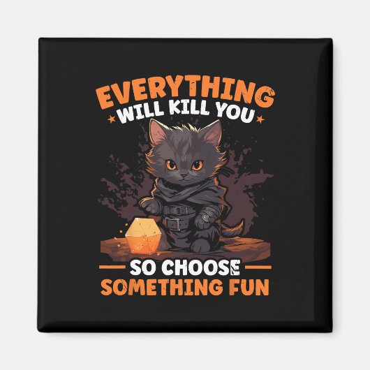 Rpg Gaming Role Playing D20 Tabletop Games Funny R Magnet (Vorne)