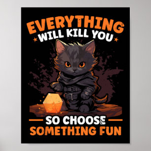 Rpg Gaming Rollenspiel D20 Tischspiele Lustig R Poster